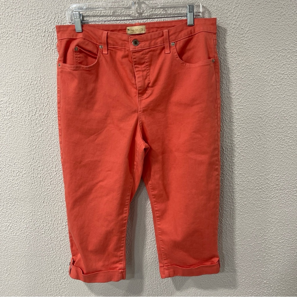 Impulse California Women's Jeans Capri Pants - Size 12 - Salmon Colored USA
